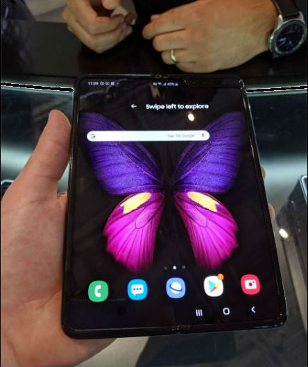 Samsung Galaxy Fold en modo tableta